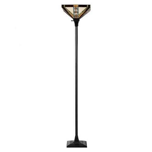 Tiffany-Style 1-Light Floor Lamp w/ 14" Lampshade