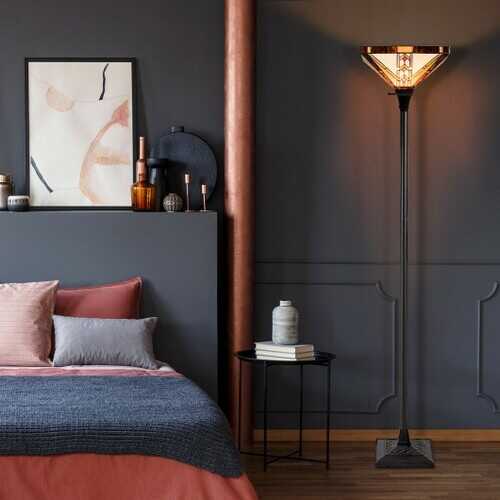 Tiffany-Style 1-Light Floor Lamp w/ 14