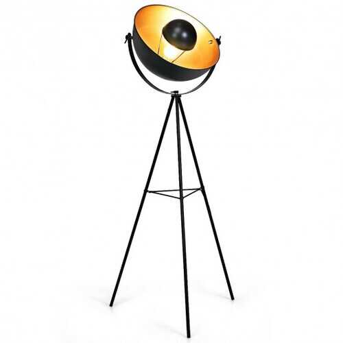 63" Industrial Tripod Floor Lamp with Adjustable Metal Legs