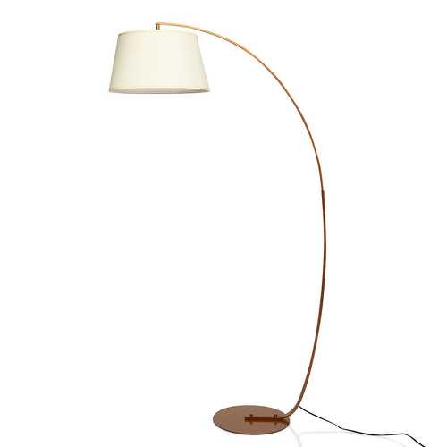 Arc Sturdy Base Modern Floor Lamp with Hanging Lampshade