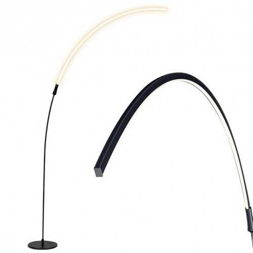 LED Arc Floor Lamp with 3 Brightness Levels-Black