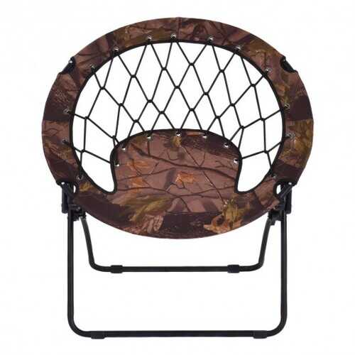 Outdoor Camping Folding Round Bungee Chair-Army Uniform