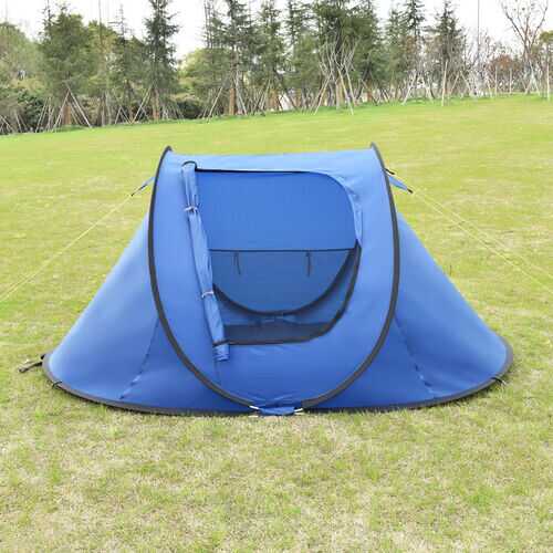 Waterproof 2-3 Person Camping Tent-Dark Blue