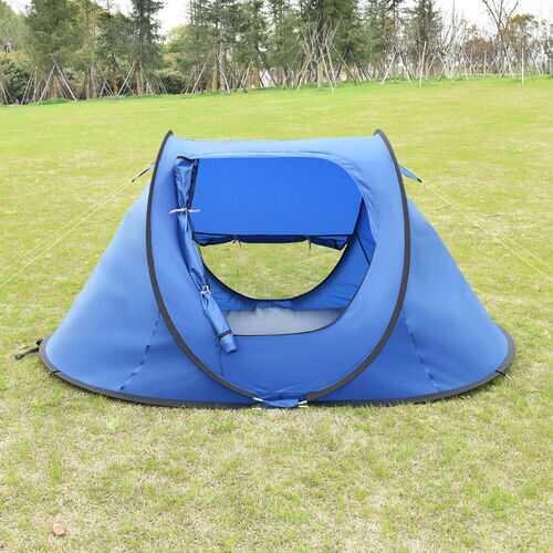 Waterproof 2-3 Person Camping Tent-Dark Blue