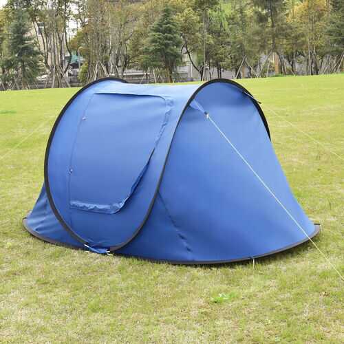Waterproof 2-3 Person Camping Tent-Dark Blue