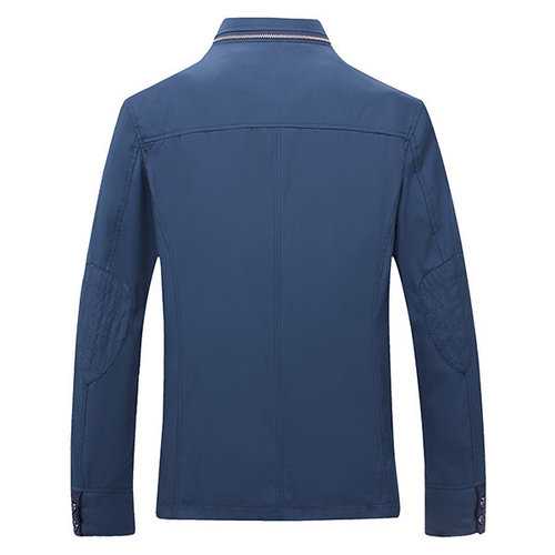 Mens Personality Zip Collar Collar Jacket