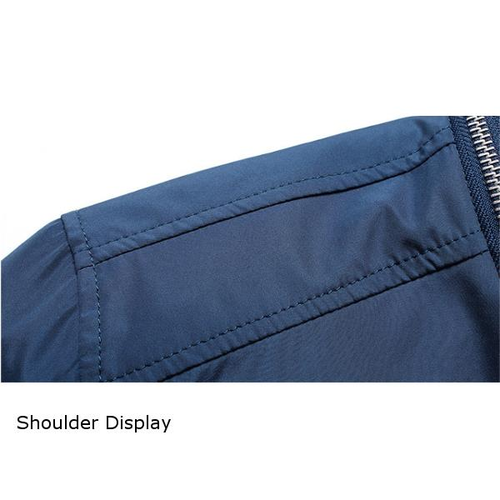 Mens Personality Zip Collar Collar Jacket