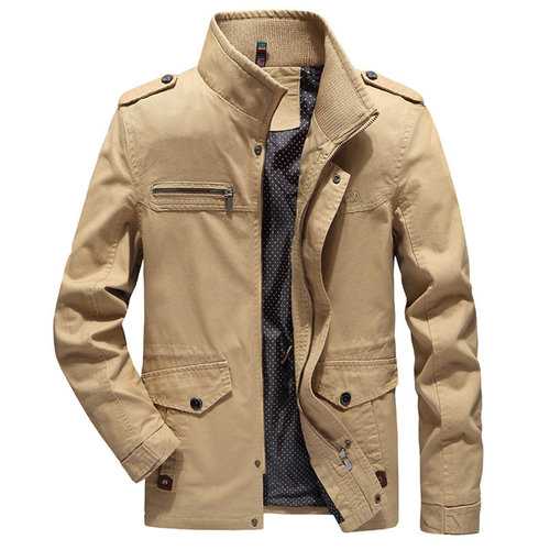 Men's Military Multi Pockets Washed Jackets