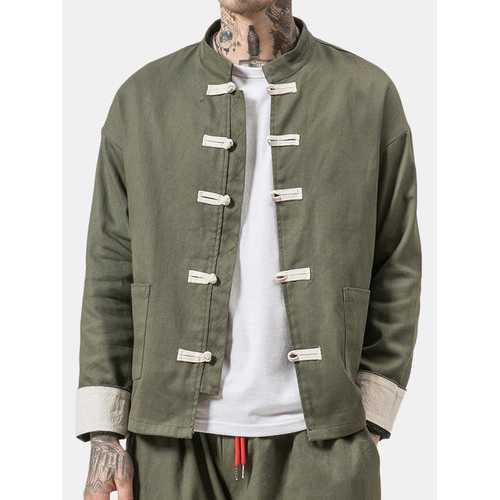 Chinese Style Retro Long Sleeve Casual Jacket