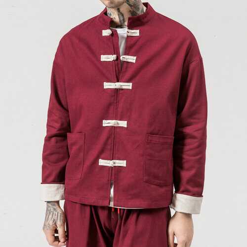 Chinese Style Retro Long Sleeve Casual Jacket