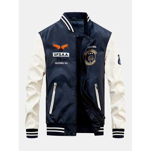 Mens Autumn Fashion Bomber Jacket
