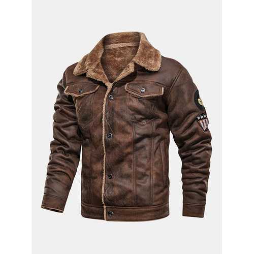Faux Fur Leathers Suedes Thickened Coats