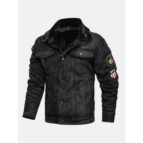 Faux Fur Leathers Suedes Thickened Coats
