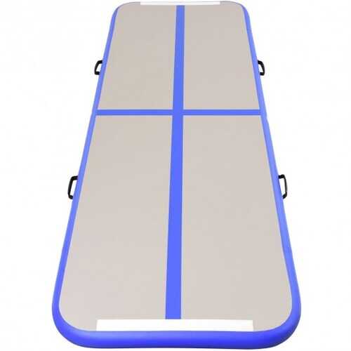 Air Track Inflatable Gymnastics Tumbling Floor Mats with Pump-Blue
