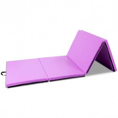 4' x 10' x 2" Portable Gymnastic Fitness Exercise Mat-Purple