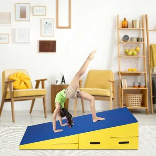 Folding Incline Mat Slope Cheese Gymnastics Gym Exercise
