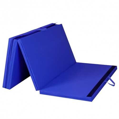 4' x 8' x 2"  Folding Panel Exercise Gymnastics Mat-Blue