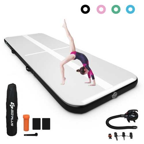15FT Air Track Inflatable Gymnastics Tumbling Mat -Black